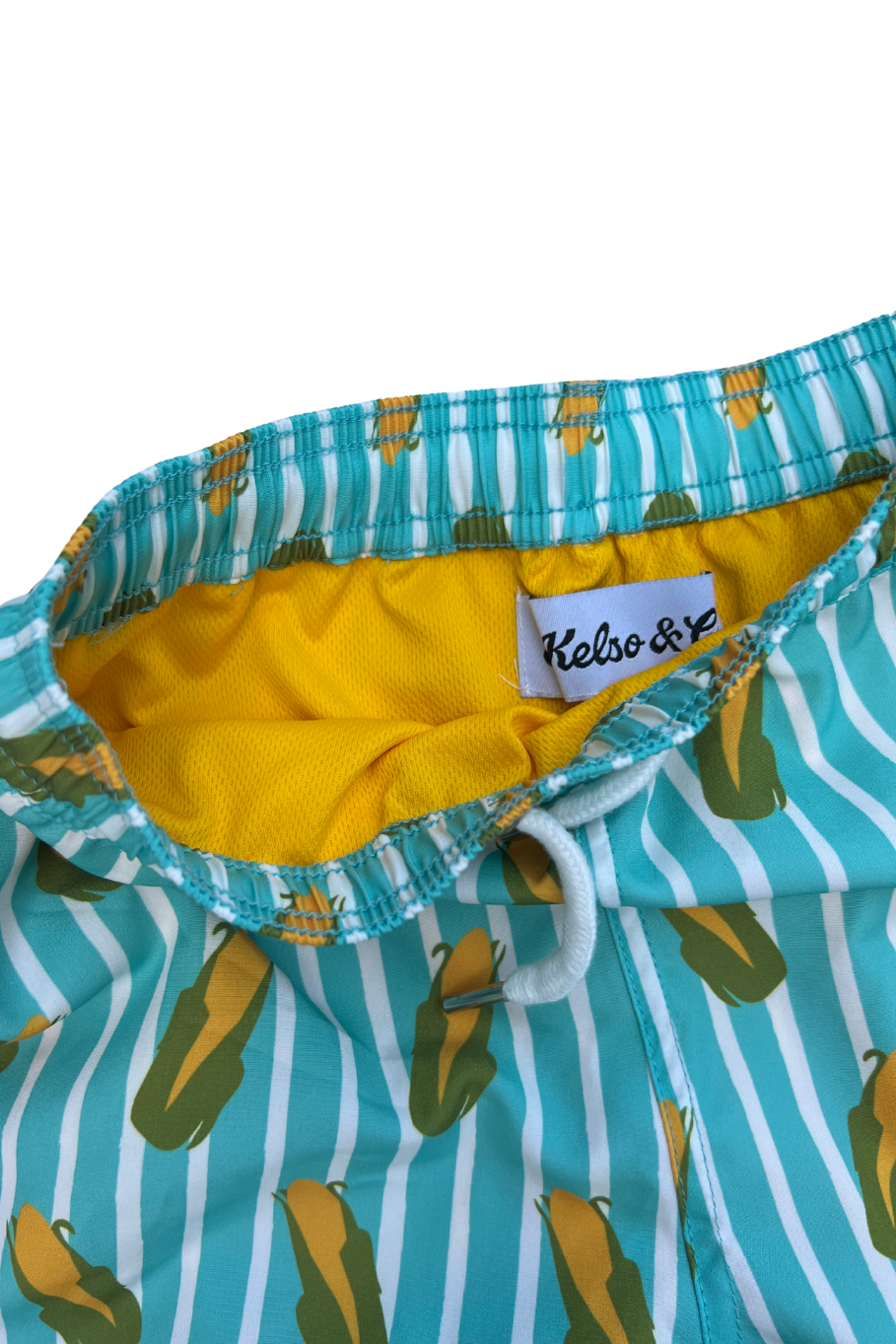 OG Striped Boy's Corny Swim Trunks - Rosebud's Tees