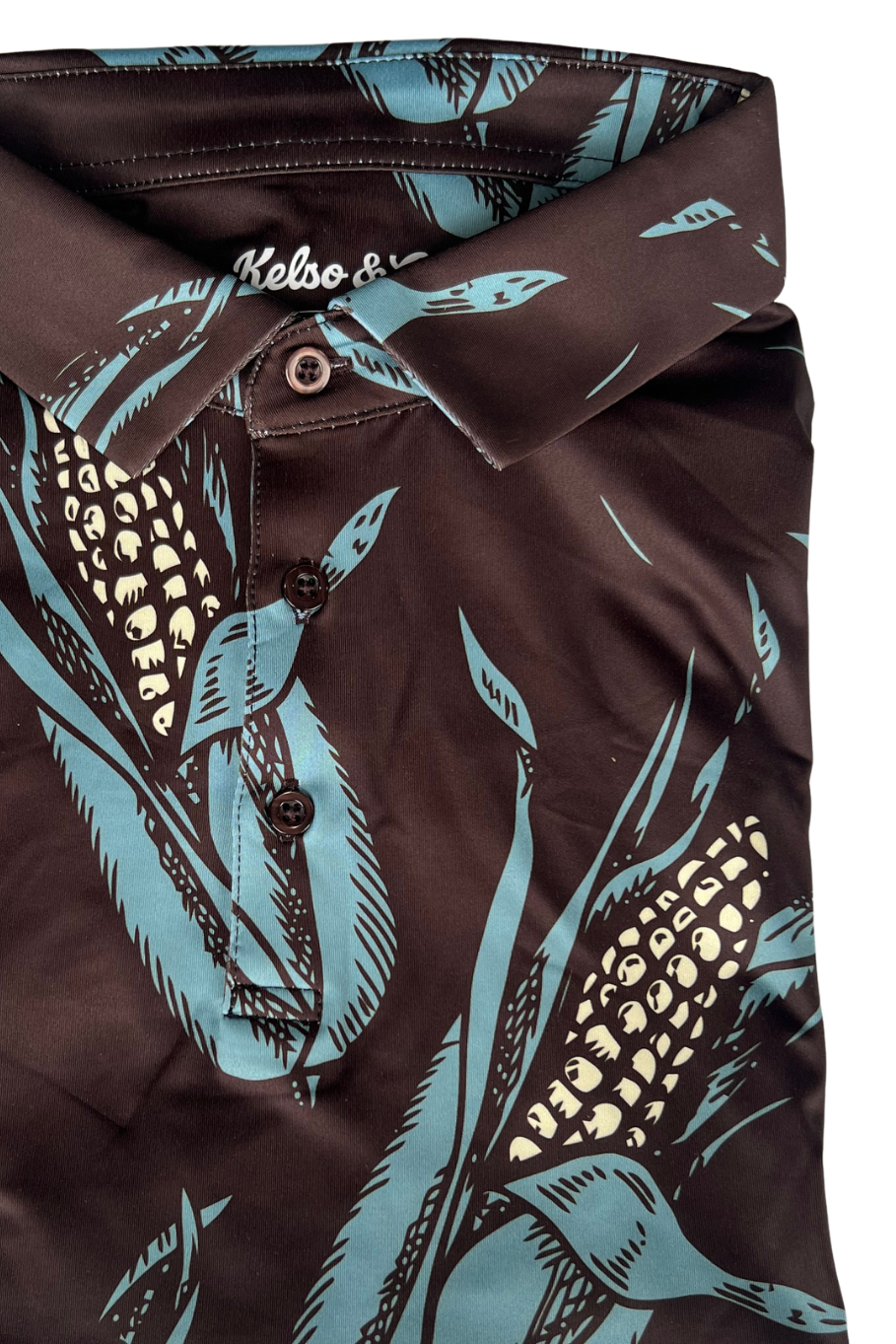 Shuck Yeah Men's Corn Polo in Brown - Rosebud's Tees