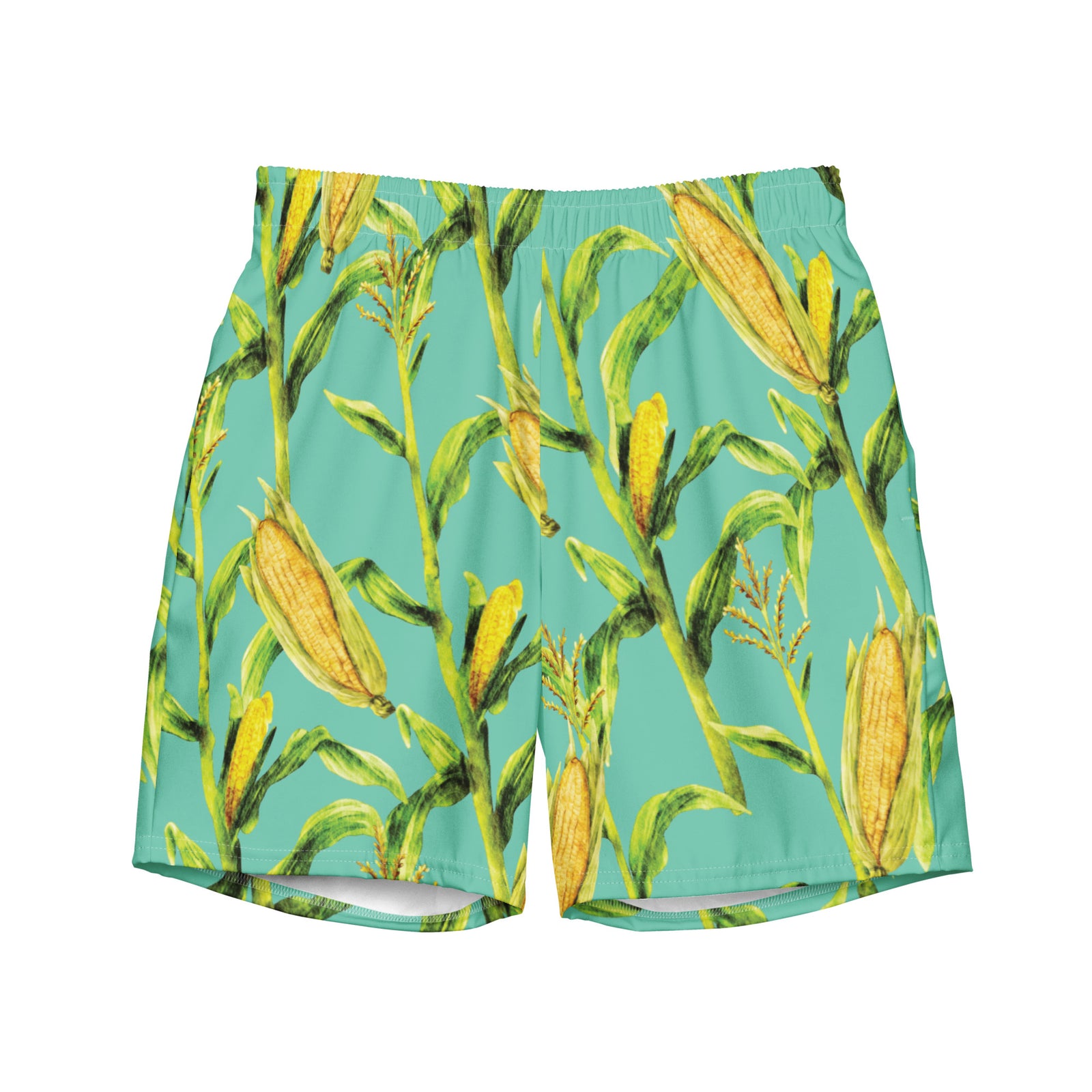 Hawaiian Style Corn Men's Swim Trunks