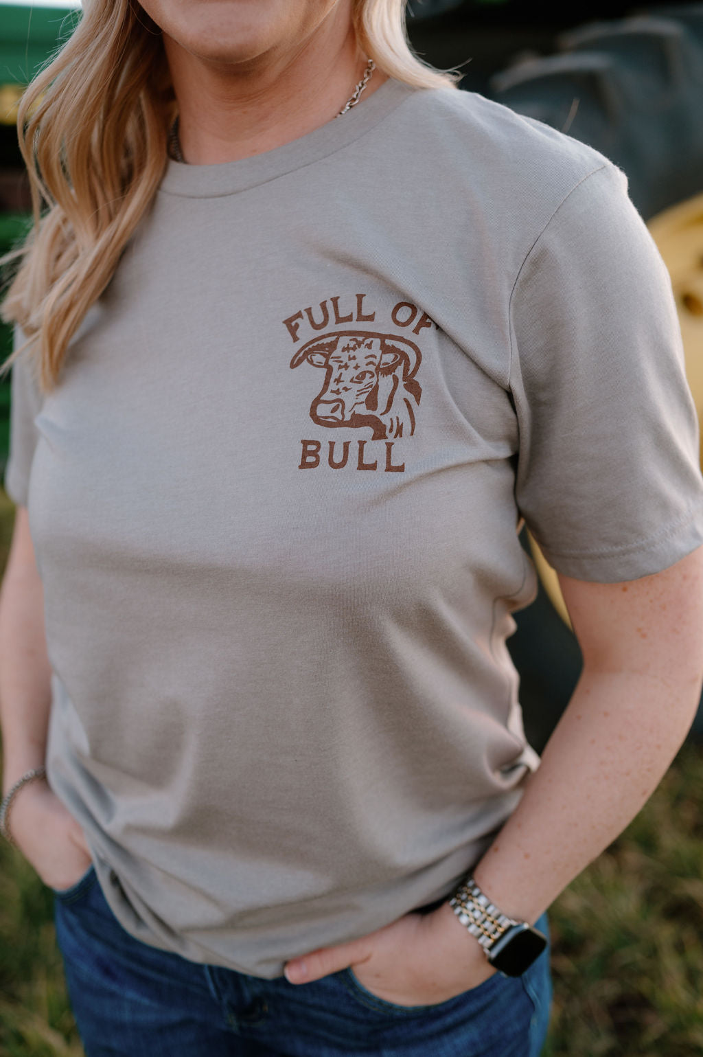 Full of Bull in Stone Gray (2 sided)