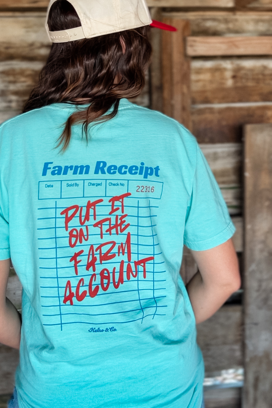 Put It On the Farm Account Graphic Tee in Mint