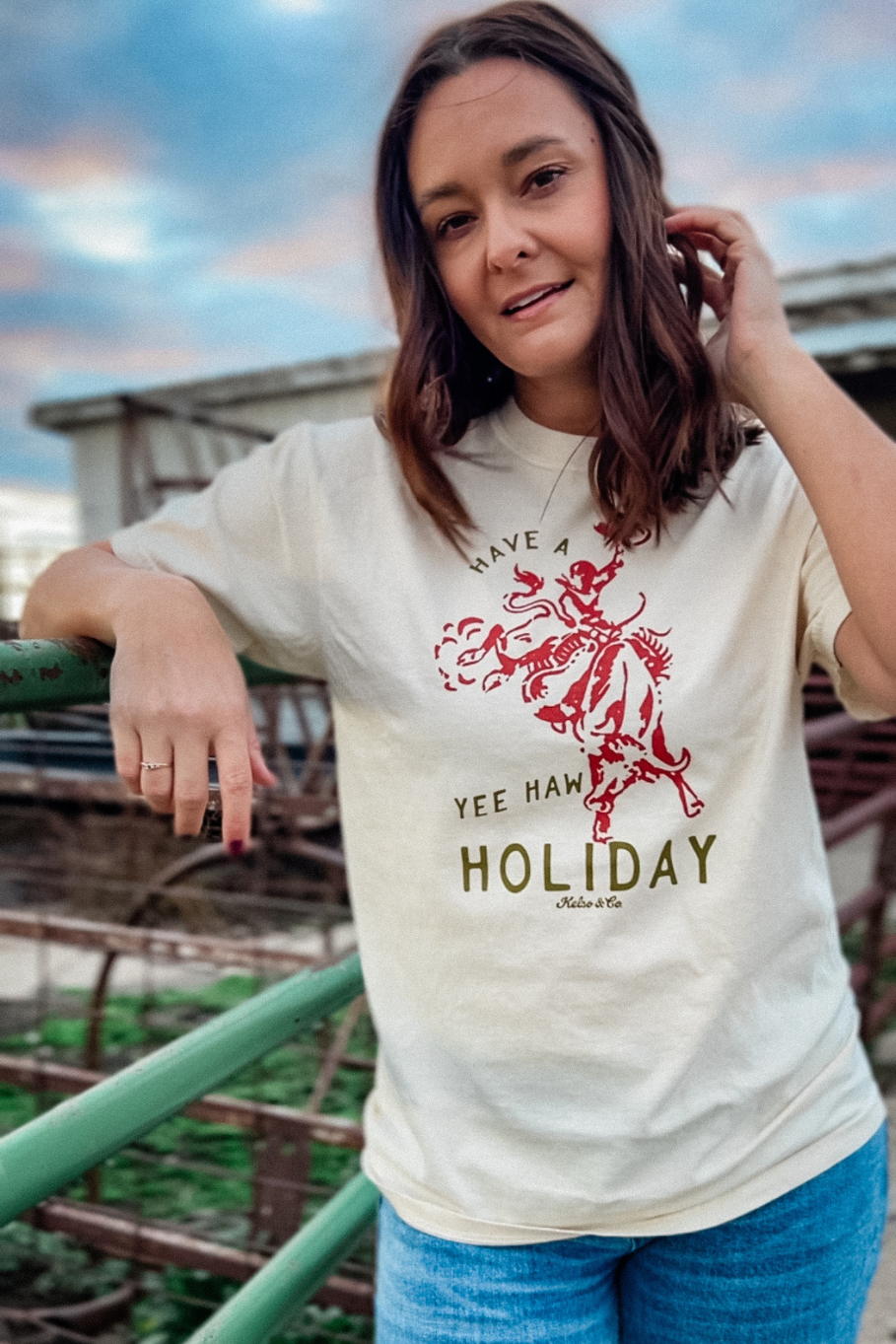 Yee Haw Holiday Tee