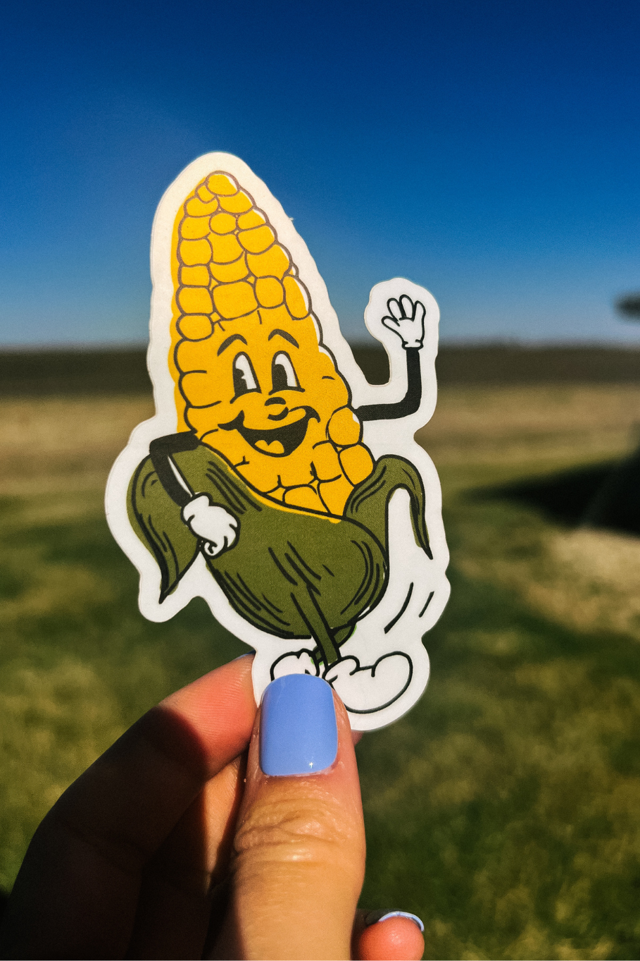 corn farm sticker