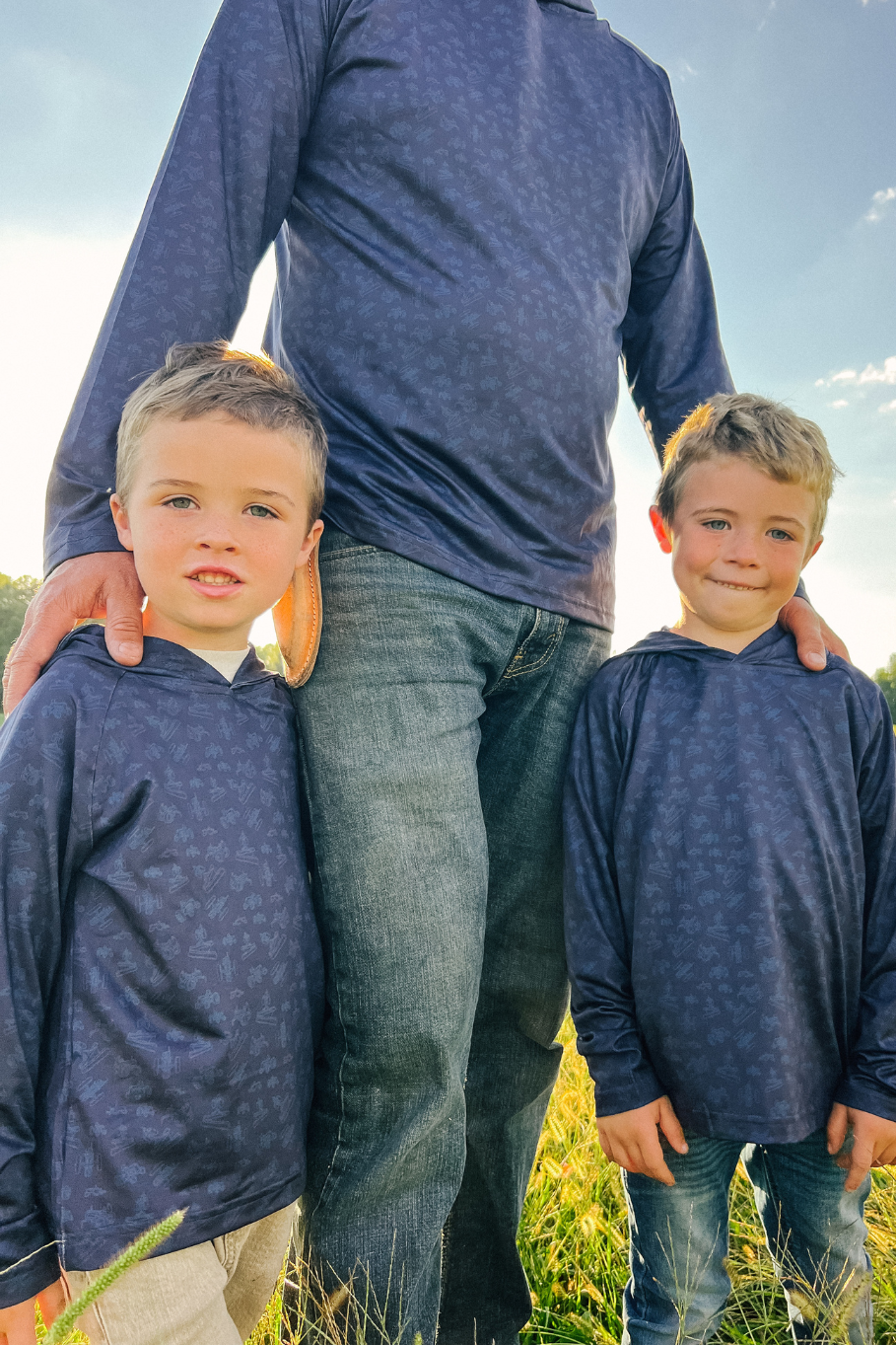 Diesel Drip Kid's Performance Hoodie in Navy