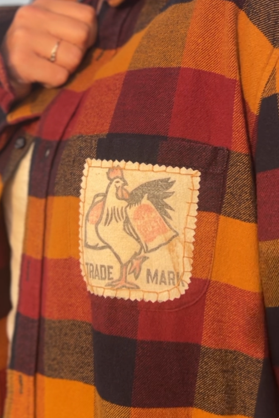 Size XL - Upcycled Flannel Lay or Bust