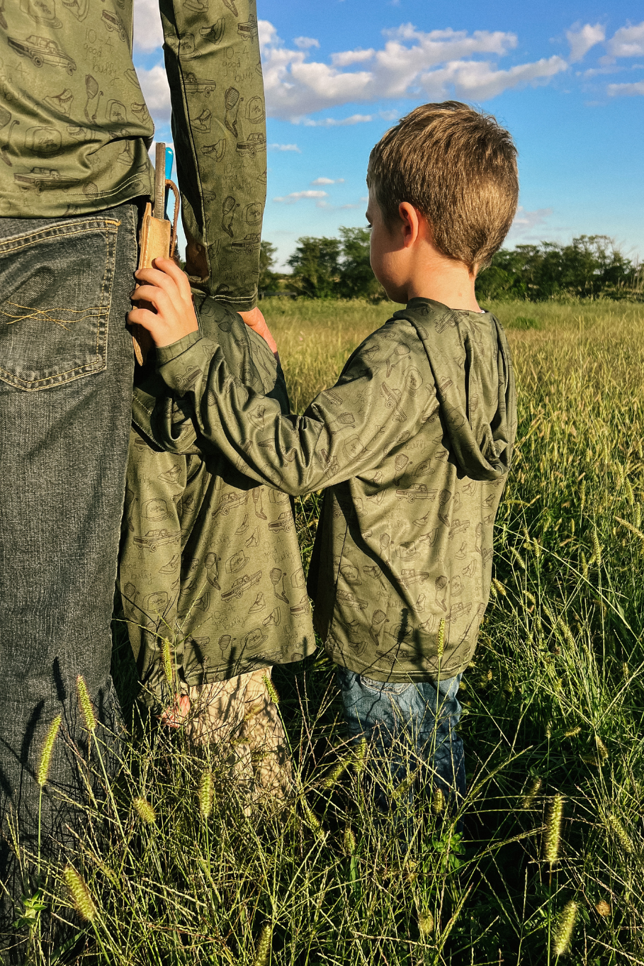 10-4 Good Buddy Kid's Performance Hoodie in Olive