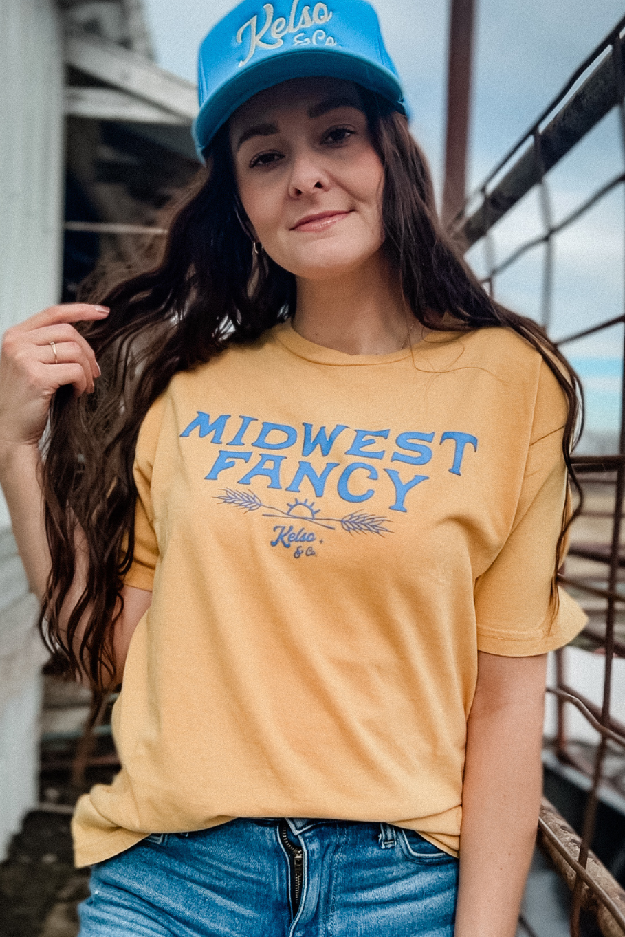Midwest Fancy Tee - Mustard