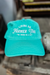 Living On Farmer Time Dad Hat in Turquoise