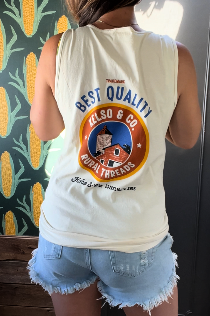 Seed Sack Inspired Tank Top - Kelso & Company