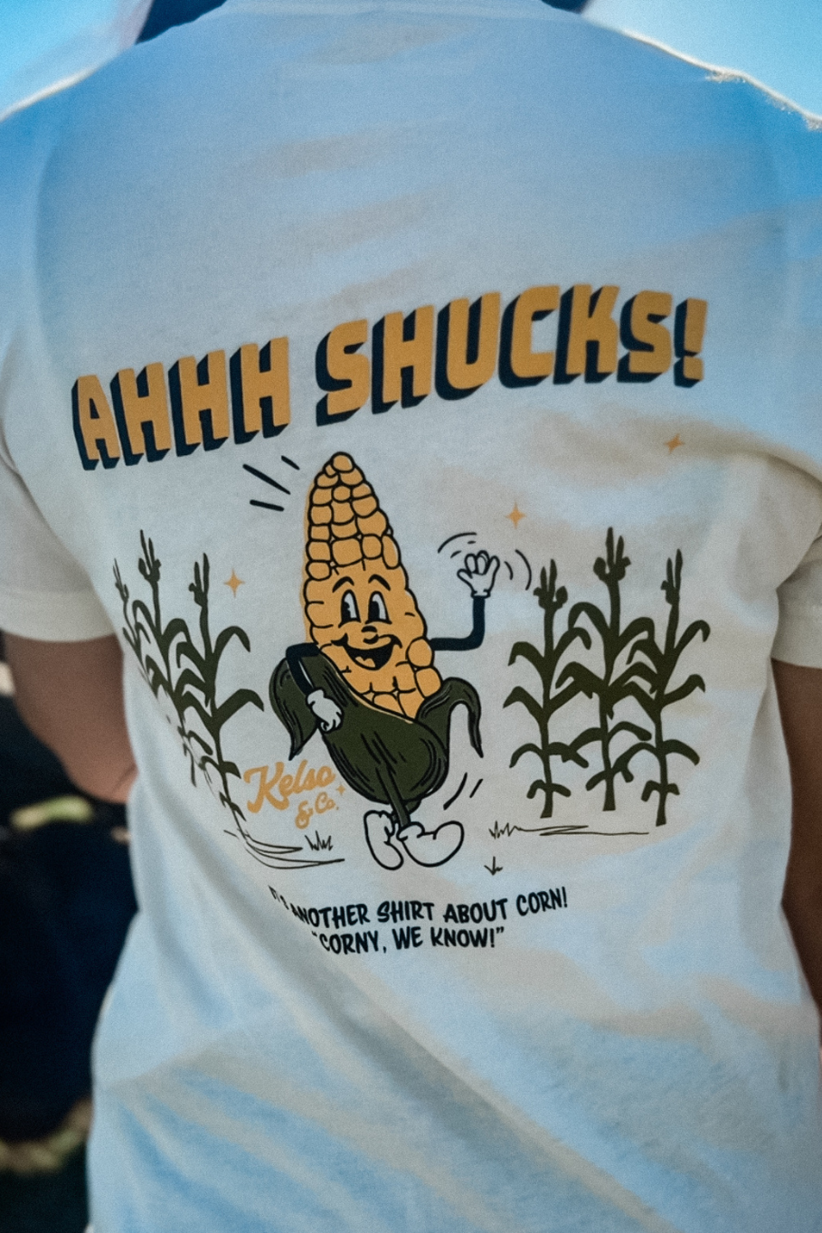 Ahhh Shucks Dancing Corn Tee