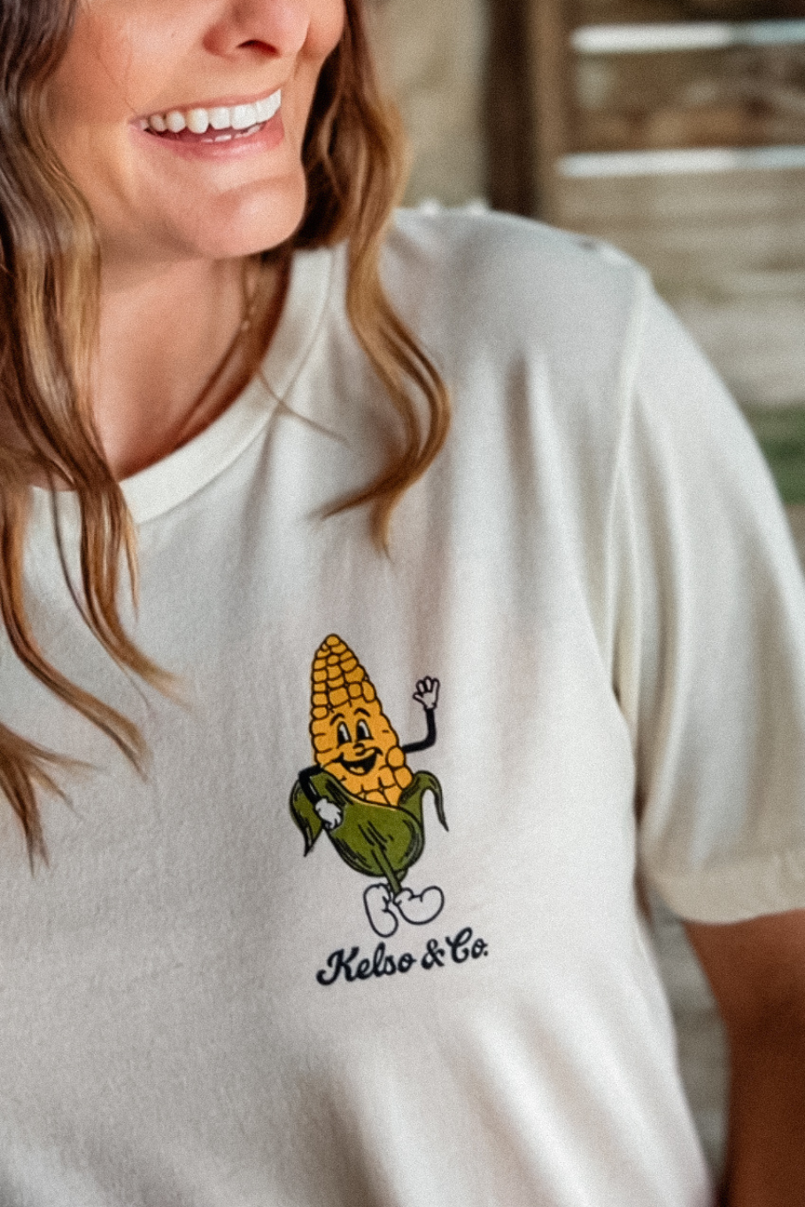 Ahhh Shucks Dancing Corn Tee