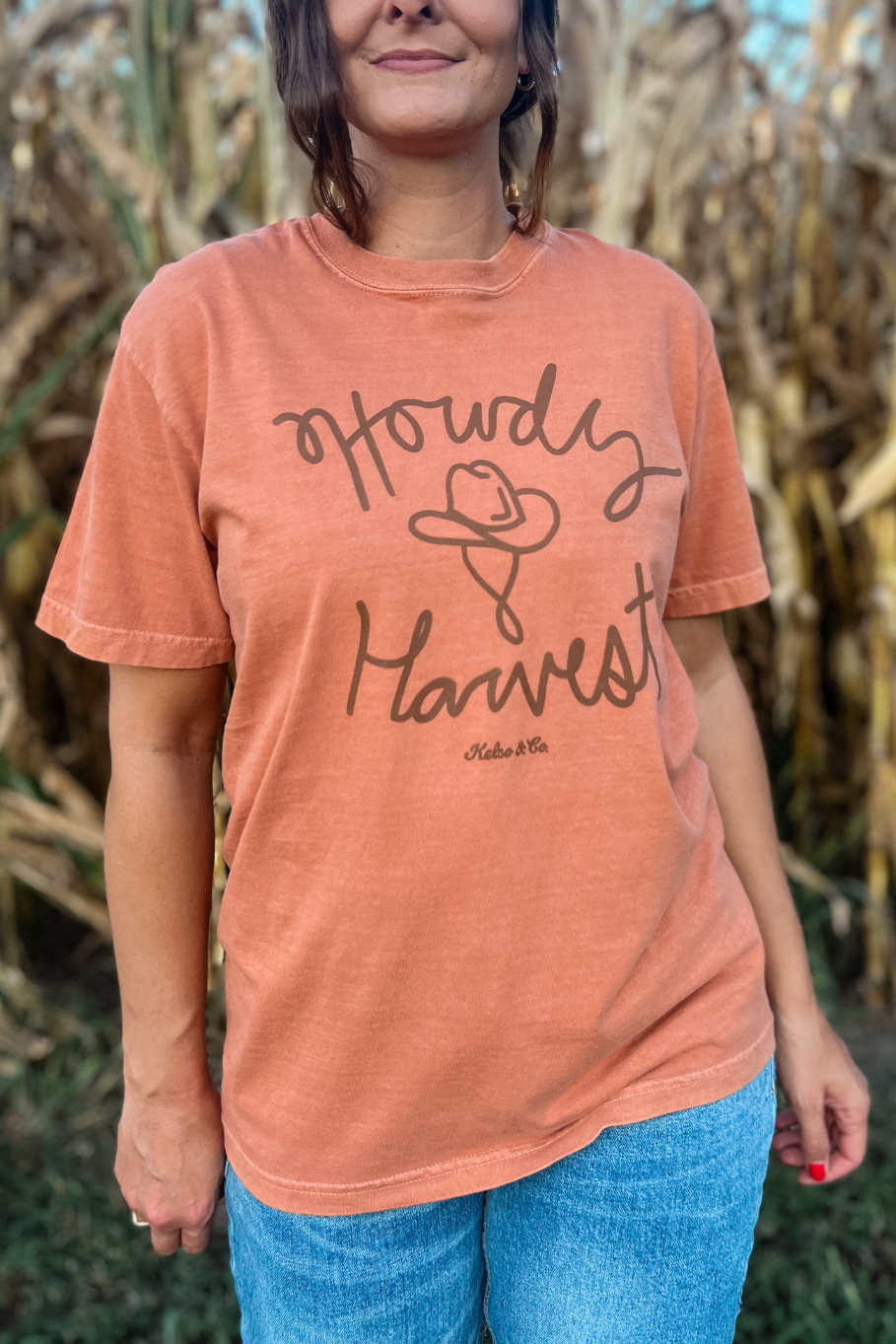 Howdy Harvest Graphic Tee in Yam