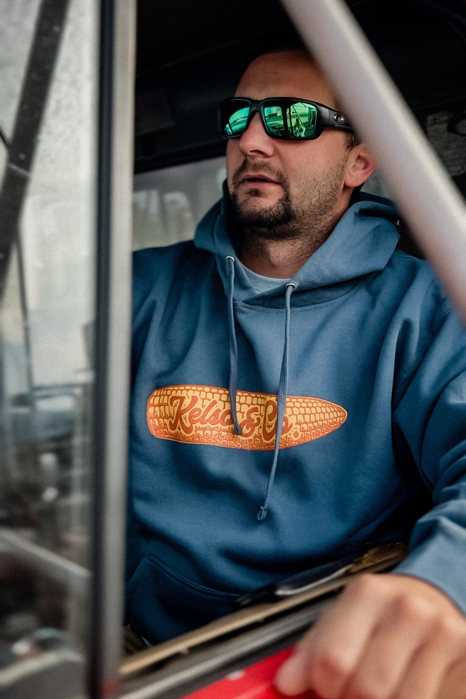 retro ear of corn graphic sweatshirt - unisex