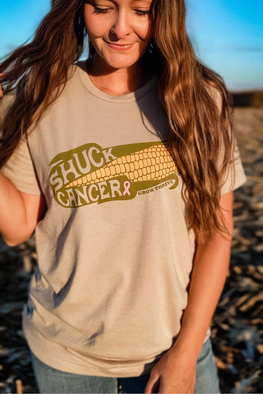 Shuck Cancer Graphic T-Shirt | Prairie State Tractor x Kelso & Co.