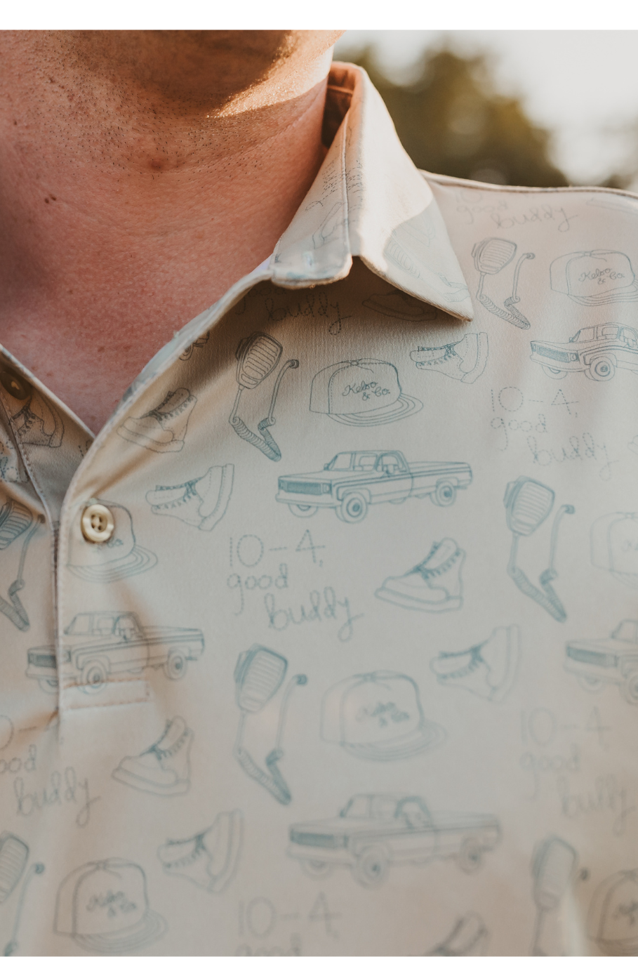 10-4 Good Buddy Men's Polo