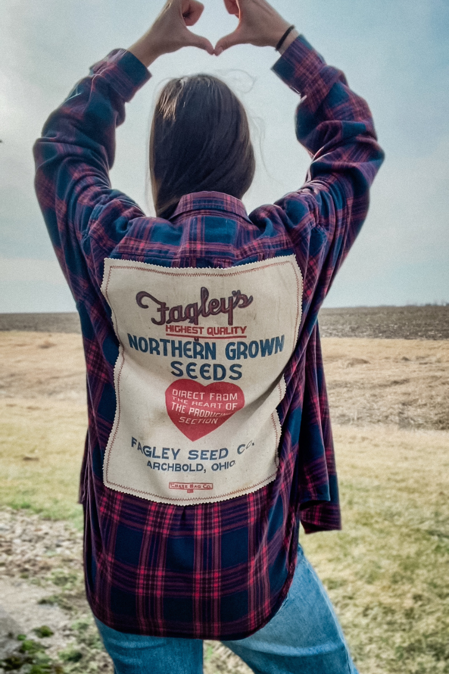 Size XXL Upcycled Flannel- Fagley&#39;s Northern Grow Seed Ohio