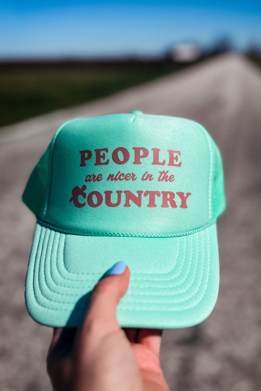 People are Nicer in the Country Trucker Hat (more colors)