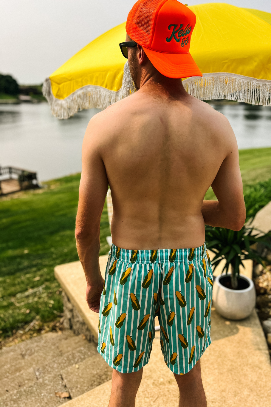 OG Striped Men's Corny Swim Trunks