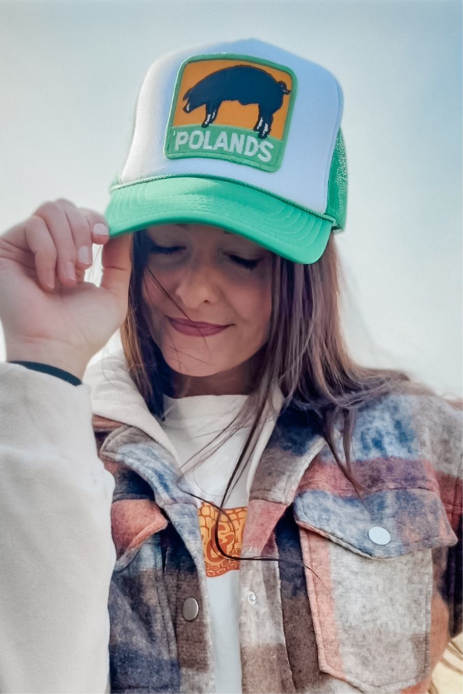 Poland Pig Vintage Patch Trucker Hat
