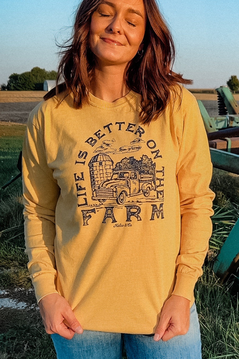 Life is Better on the Farm Long Sleeve Tee