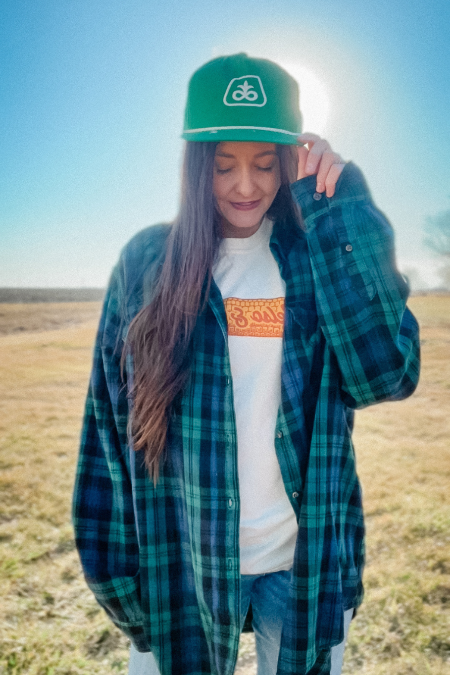 Size 3X Upcycled Flannel- Producer's Seeds - Illinois - Rosebud's Tees