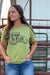 Farm To Feed Graphic Tee in Heather Green