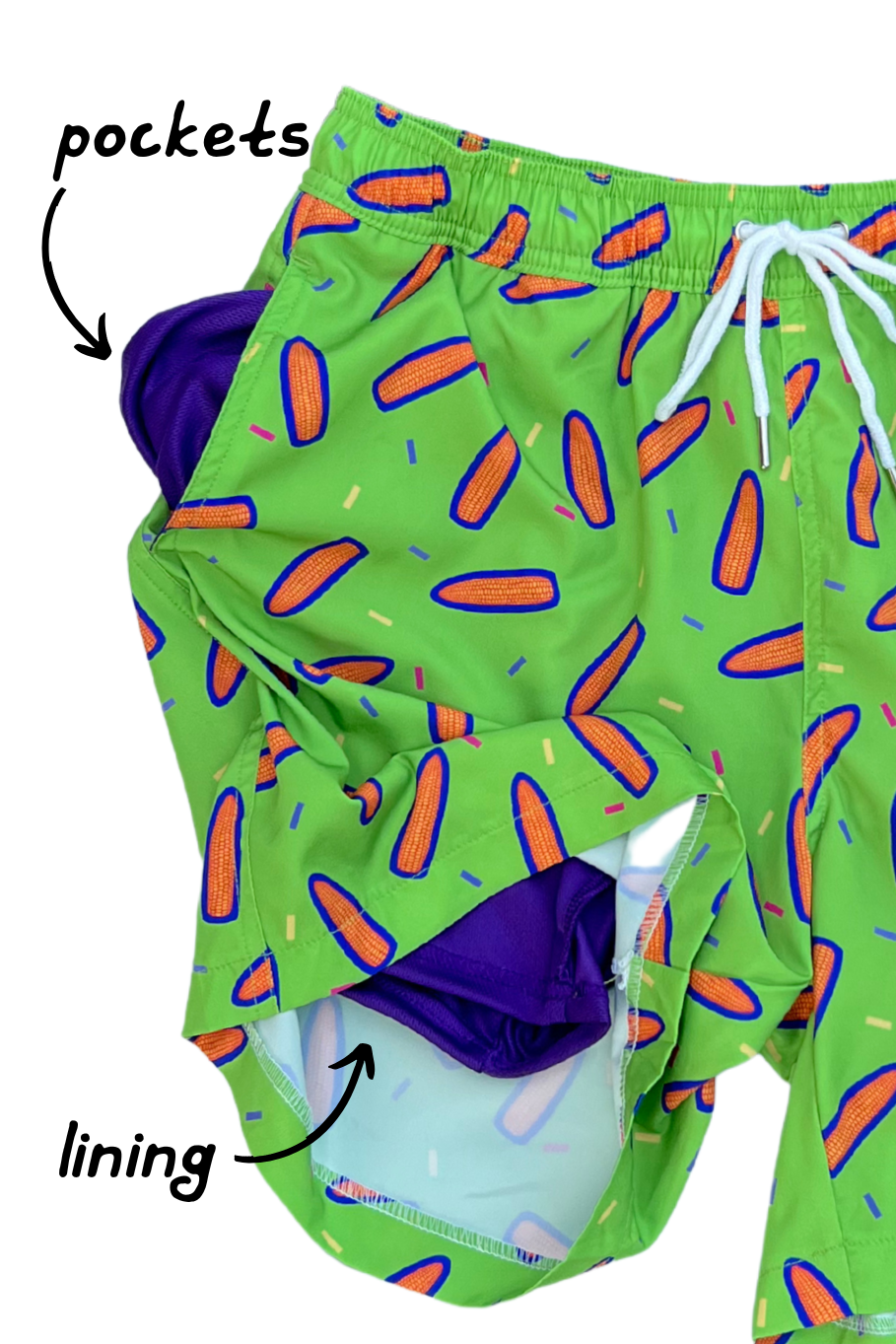 Ear For The Party Men's Swim Trunks