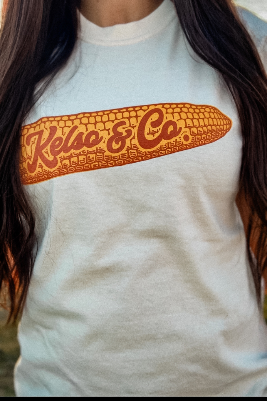 Kelso &amp; Co. Corn Logo Tee - Ivory