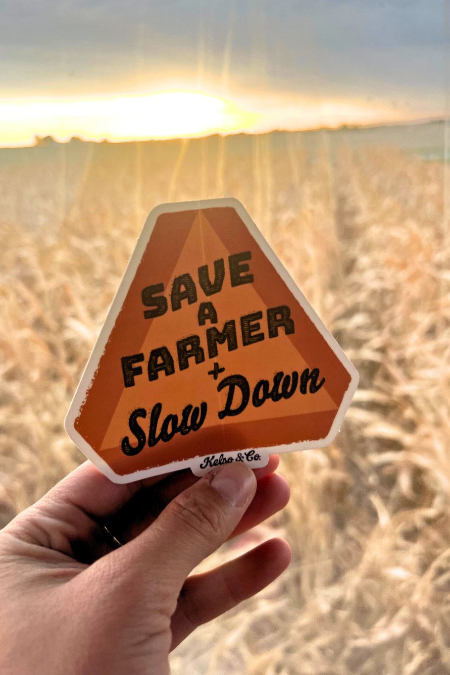 Save a Farmer + Slow Down Decal