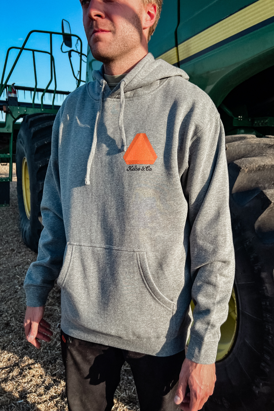 Save a Farmer Hoodie in Gunmetal Heather
