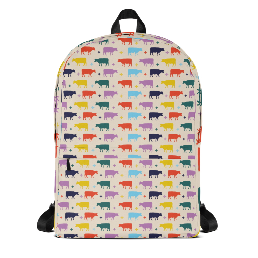 Colorful Cow Backpack