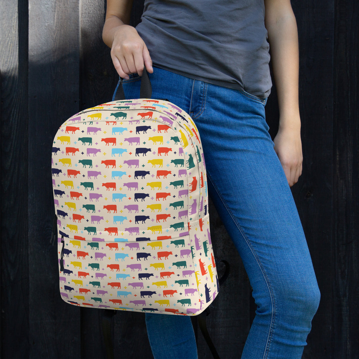 Colorful Cow Backpack