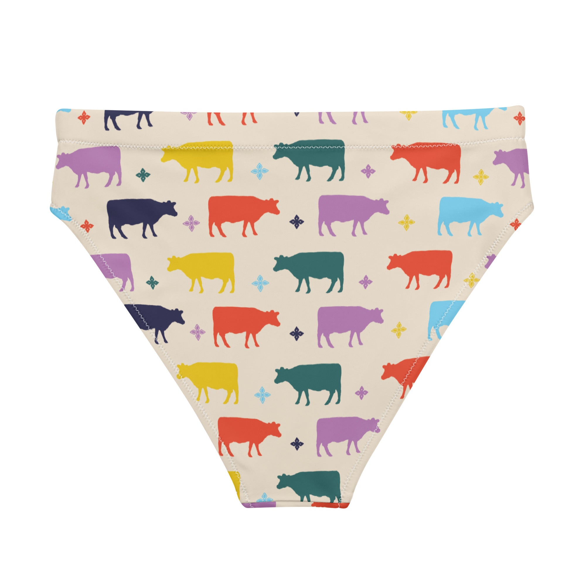 Colorful Cow Bikini Bottom