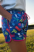 Cowgirl boot shorts in bright summer colors in a retro style