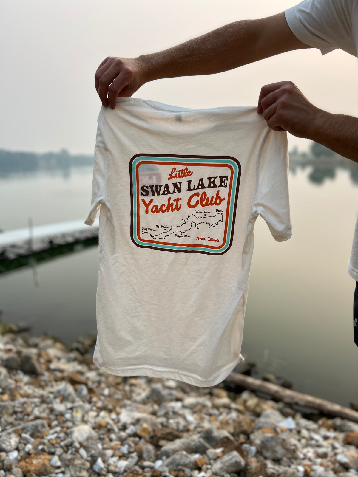 Little Swan Lake Retro Graphic Tee - Rosebud&#39;s Tees