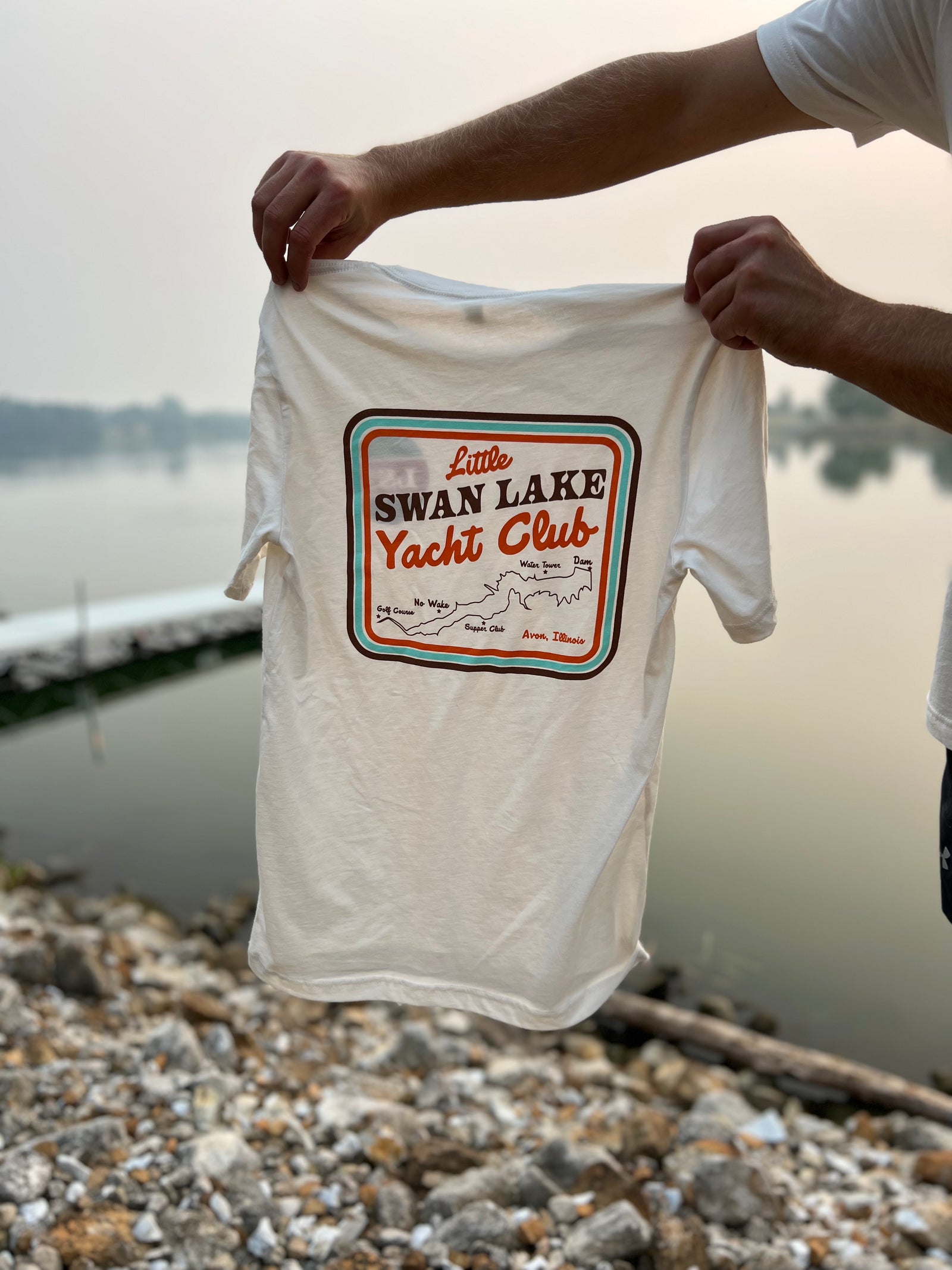 Little Swan Lake Retro Graphic Tee - Rosebud's Tees