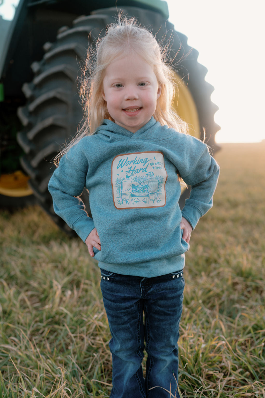 Working Hard or Hardly Working Kid's Hoodie