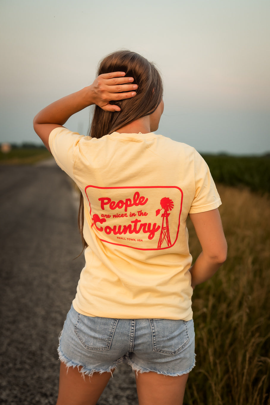 People Are Nicer In The Country Graphic Tee | Sizes S - 3XL - Rosebud's Tees
