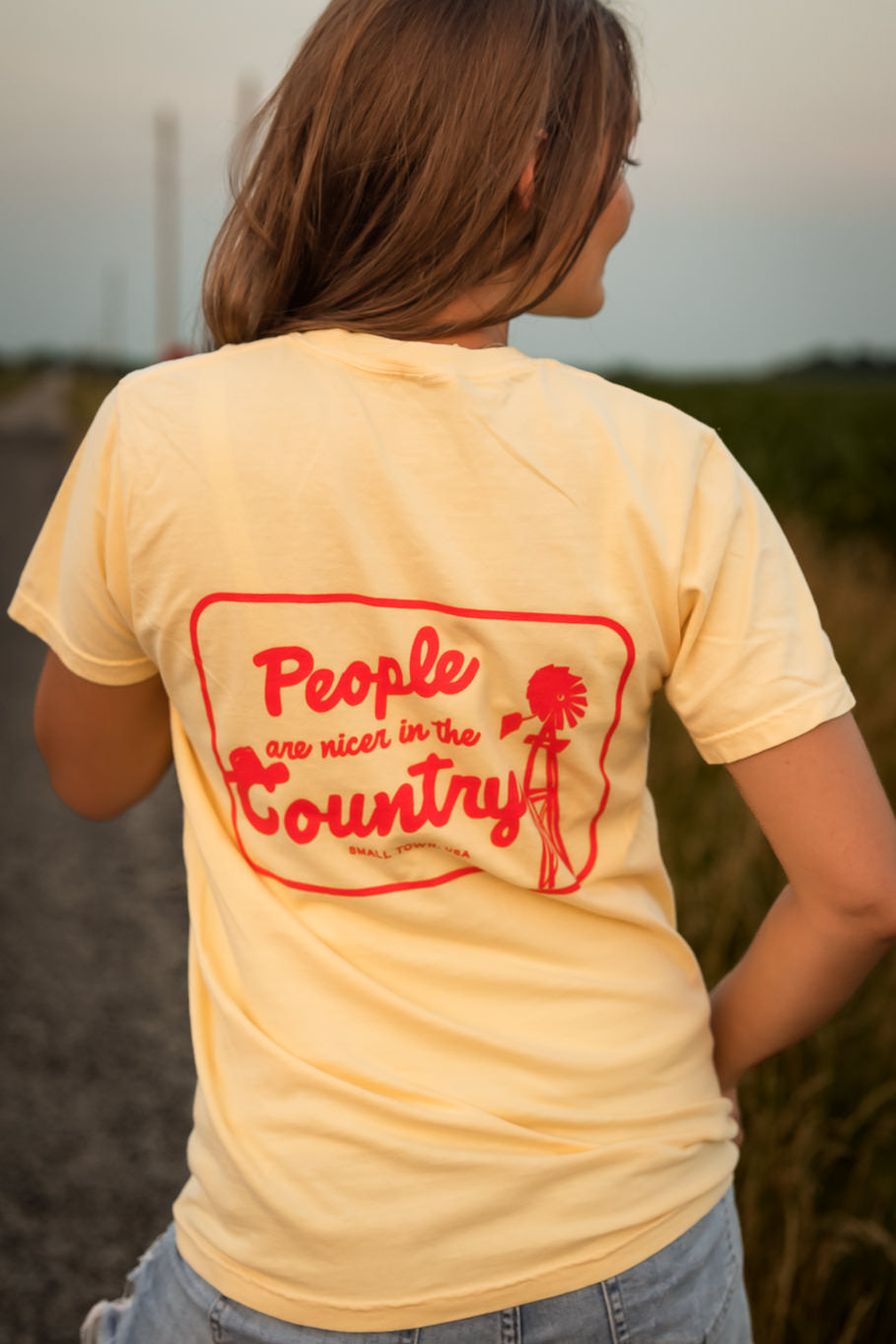 People Are Nicer In The Country Graphic Tee | Sizes S - 3XL - Rosebud&#39;s Tees