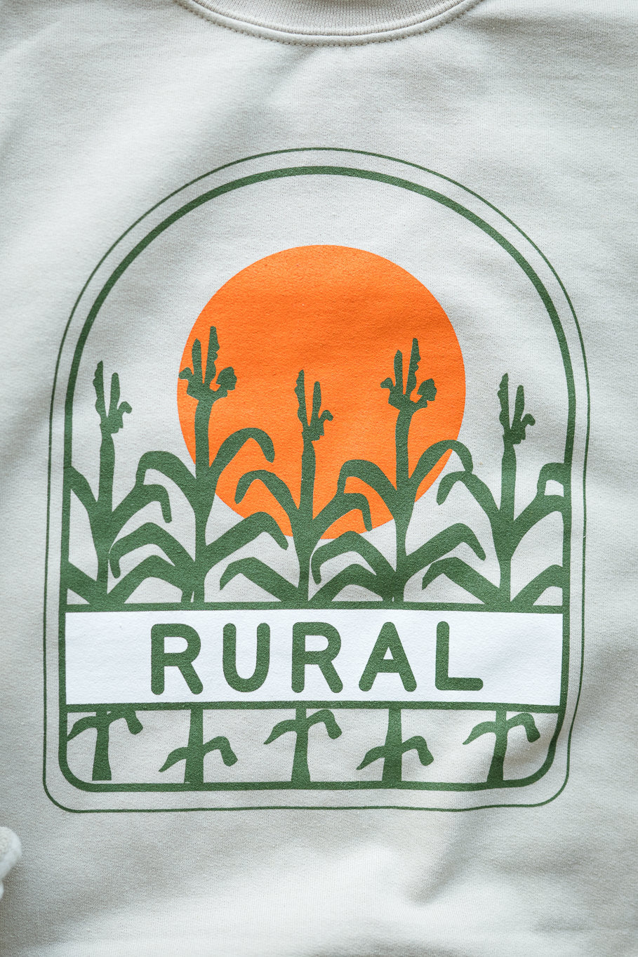 Retro Rural Sweatshirt in Sand | Sizes S - 3XL - Rosebud's Tees