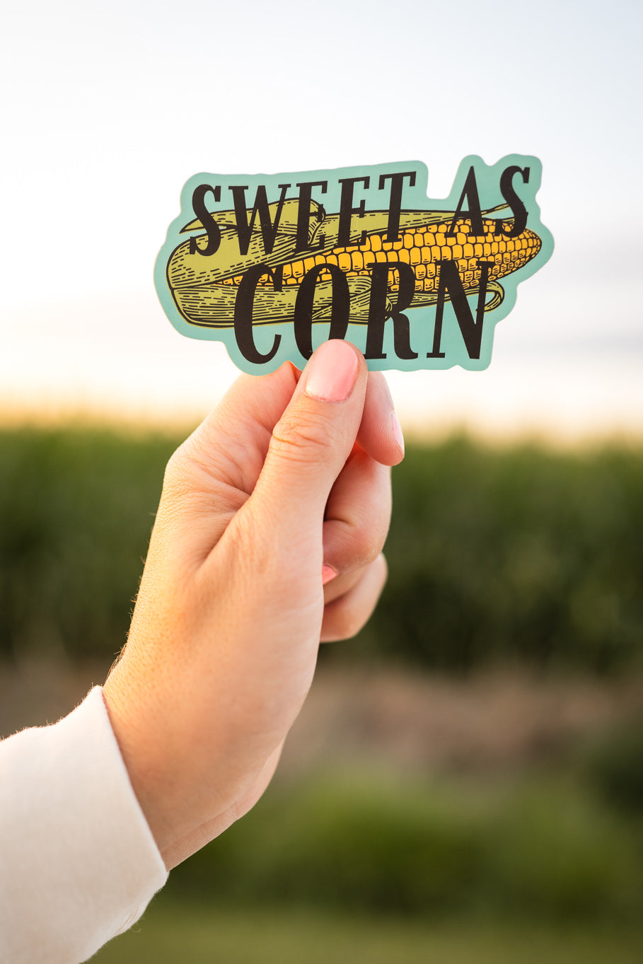 Sweet As Corn Sticker - Rosebud&#39;s Tees
