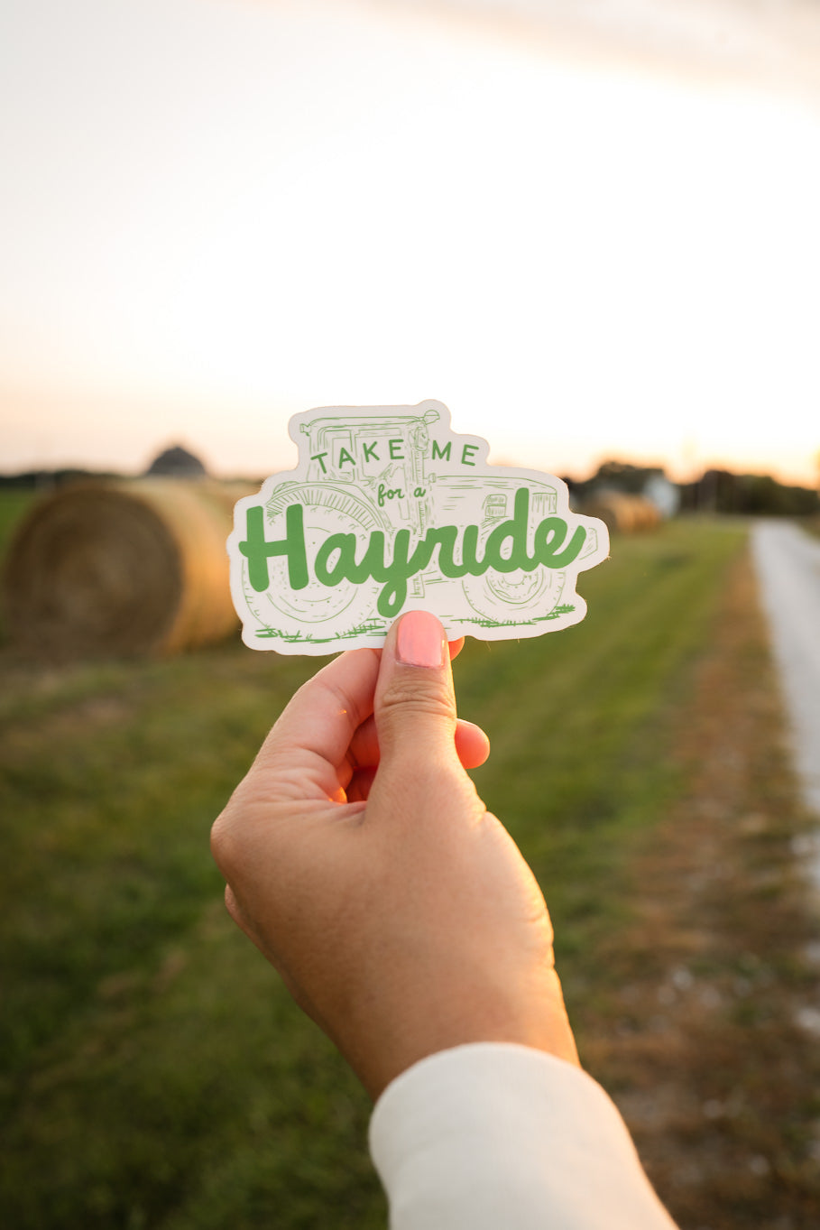 Take Me For A Hayride Sticker - Rosebud's Tees