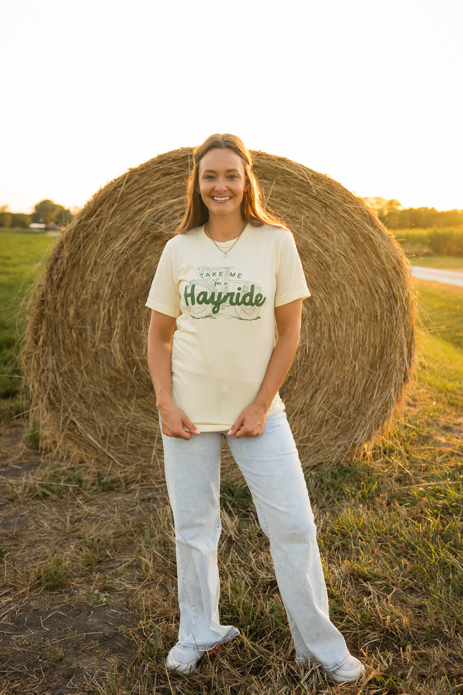 Take Me For A Hayride Graphic Tee (Adult, Toddler, Youth) - Rosebud&#39;s Tees