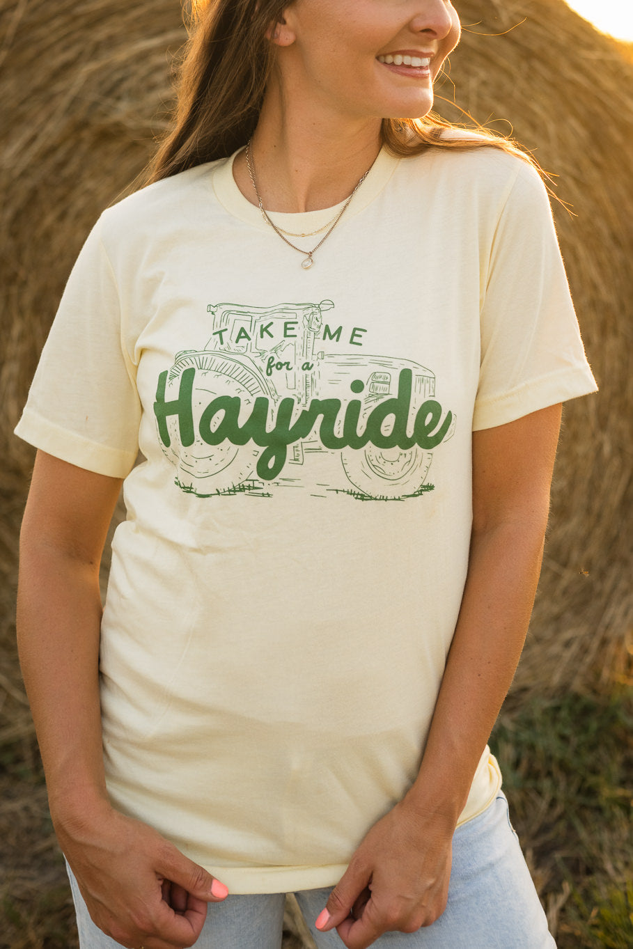 Take Me For A Hayride Graphic Tee (Adult, Toddler, Youth) - Rosebud's Tees