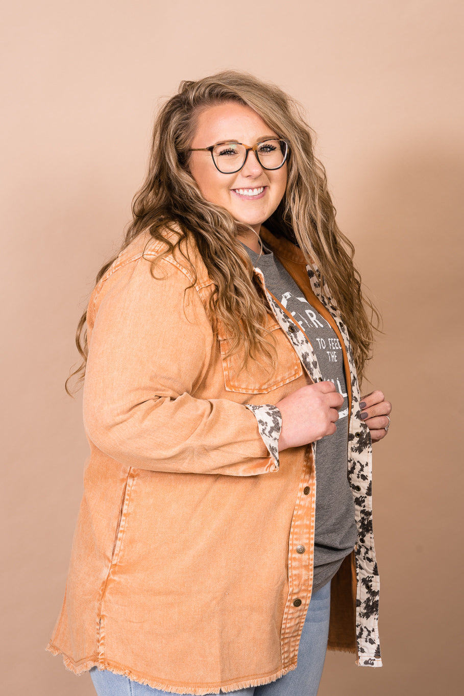 The Rural Dreamer&#39;s Shacket in Terracotta - Rosebud&#39;s Tees