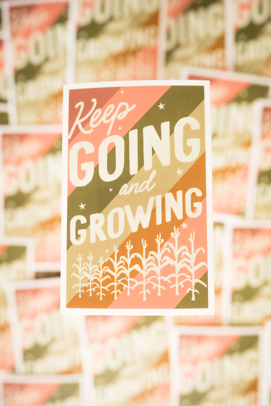 Keep Going and Growing Sticker - Rosebud&#39;s Tees