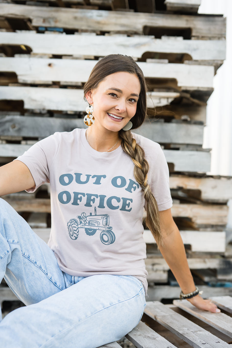 Out of Office in Dusty Mauve | Sizes S - 3X - Rosebud&#39;s Tees