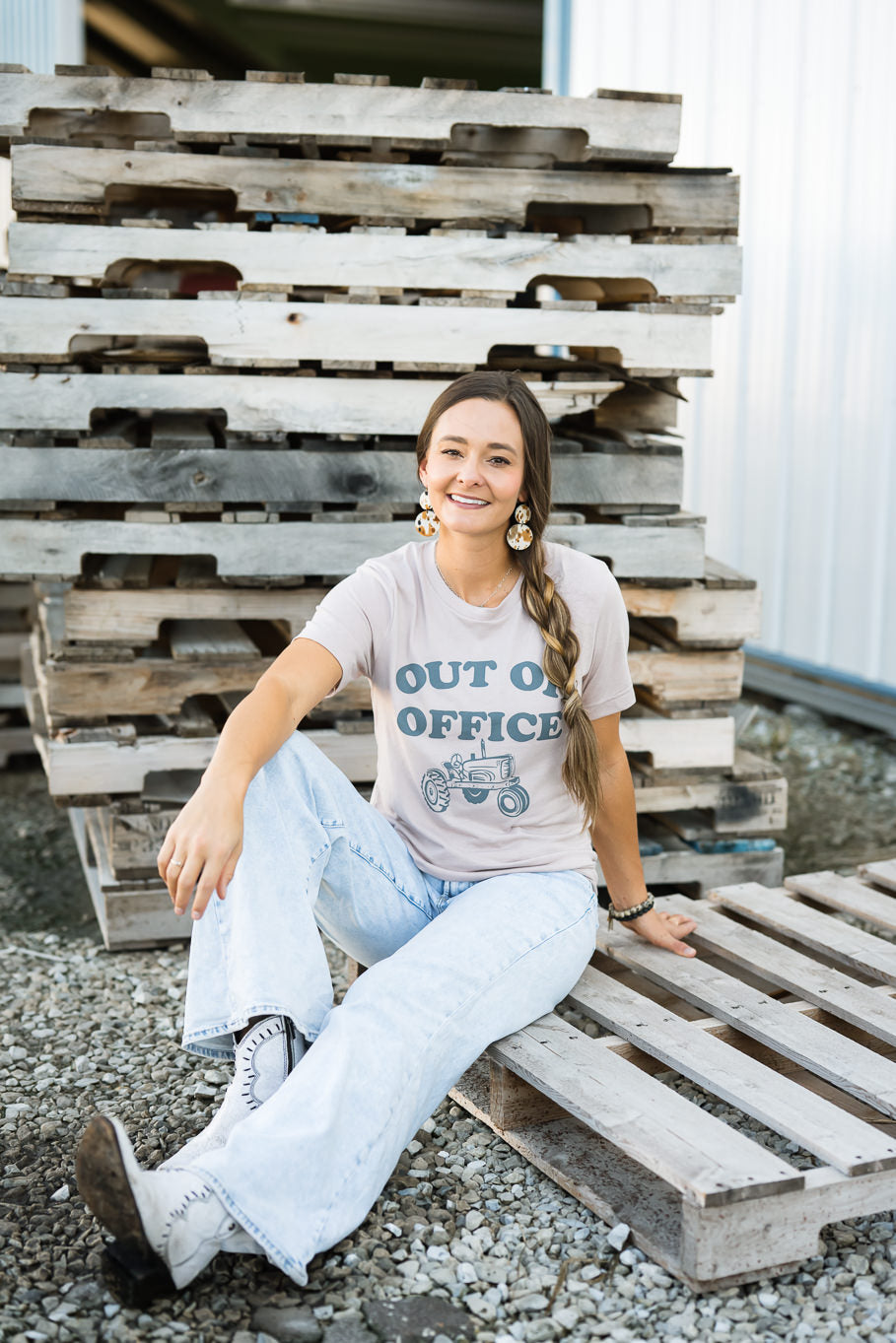 Out of Office in Dusty Mauve | Sizes S - 3X - Rosebud's Tees
